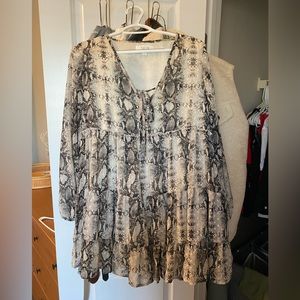 Snakeskin pattern dress